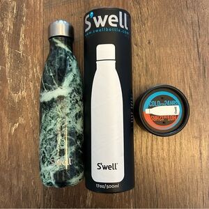 Swell 17oz Water Bottle in Baltic Green Marble
